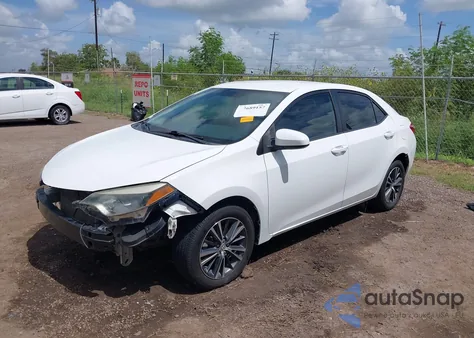 2016 Toyota Corolla Le Plus из США, поврежденный, VIN 5YFBURHE1GP418441